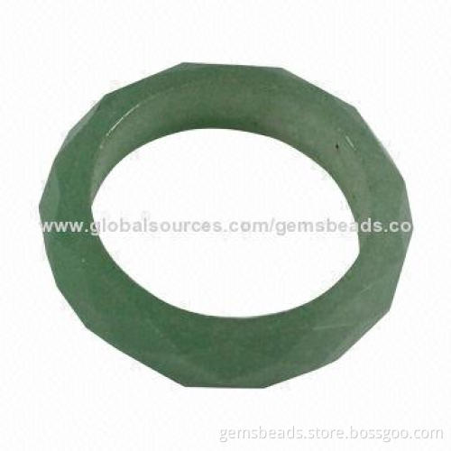 Gemstone band rings